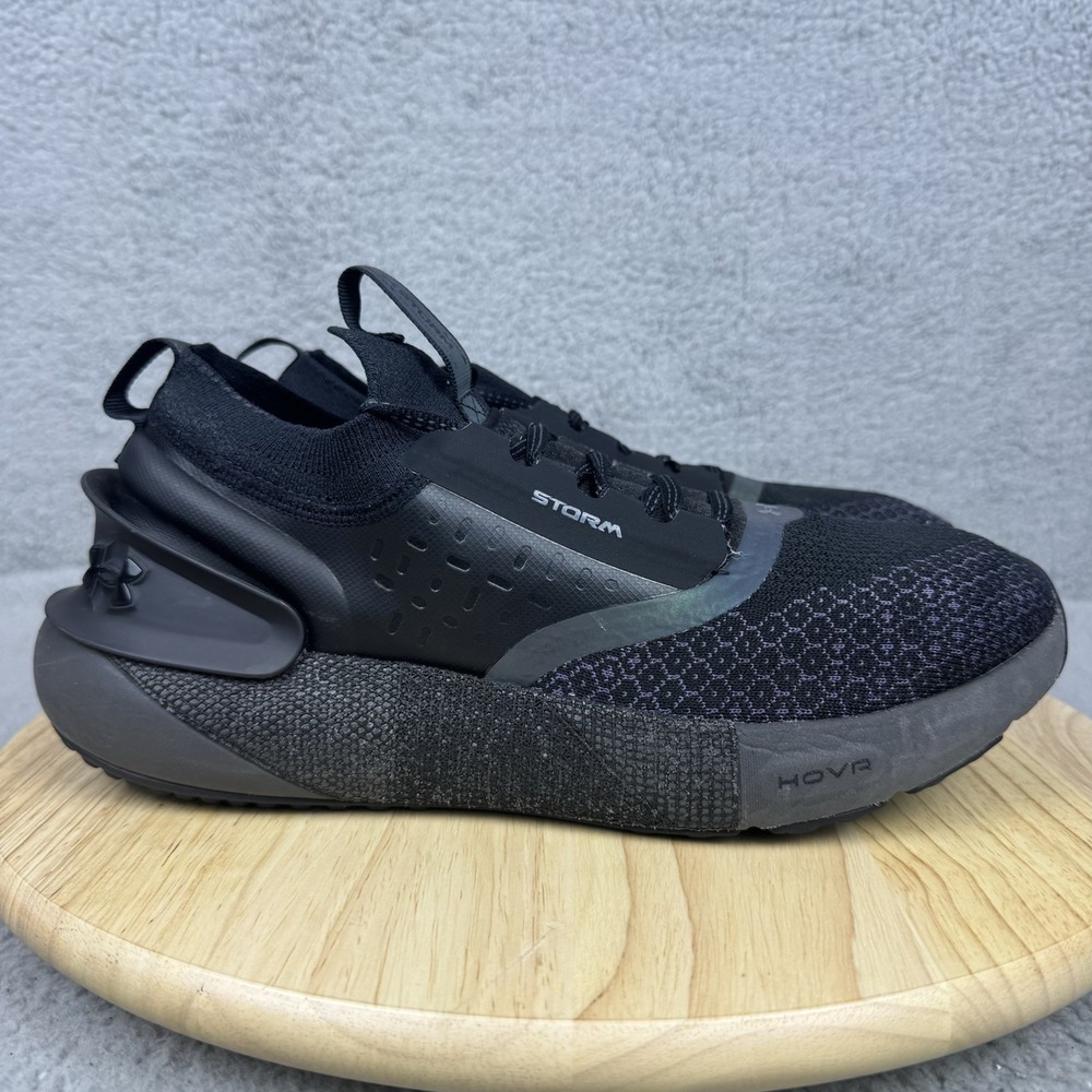 Under Armour HOVR Phantom 3 Storm Black Running Shoes Men's Size 10 US